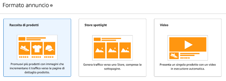 I tipi di campagna pubblicitaria su amazon
