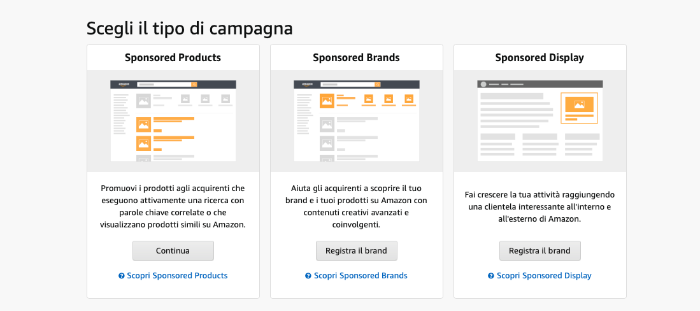 campagne amazon sponsored product e sponsored brand
